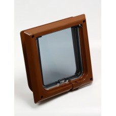 Дверца для кошек "Барсик", темно-коричневый